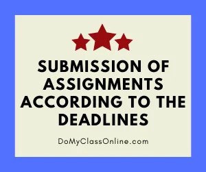 Submission Of Assignments According To The Deadlines